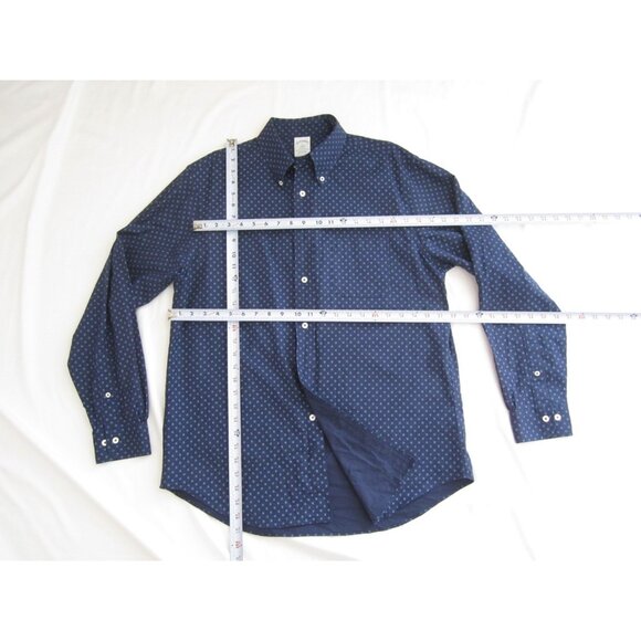 Men Brooks Brothers Regent Polka Dot Print Polo Long Sleeve Shirt Sz L (MT732) - Picture 4 of 9